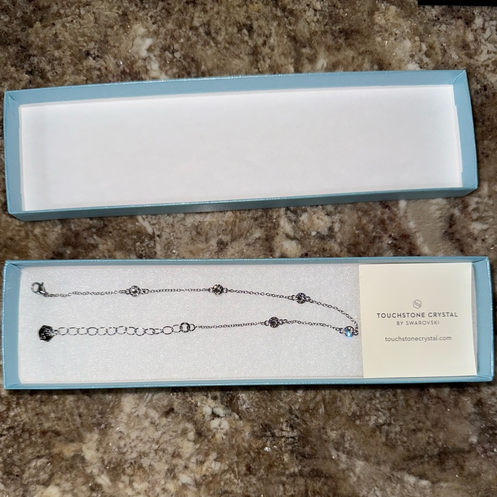 Touchstone Crystal Silver Bracelet with Swarovski Accents